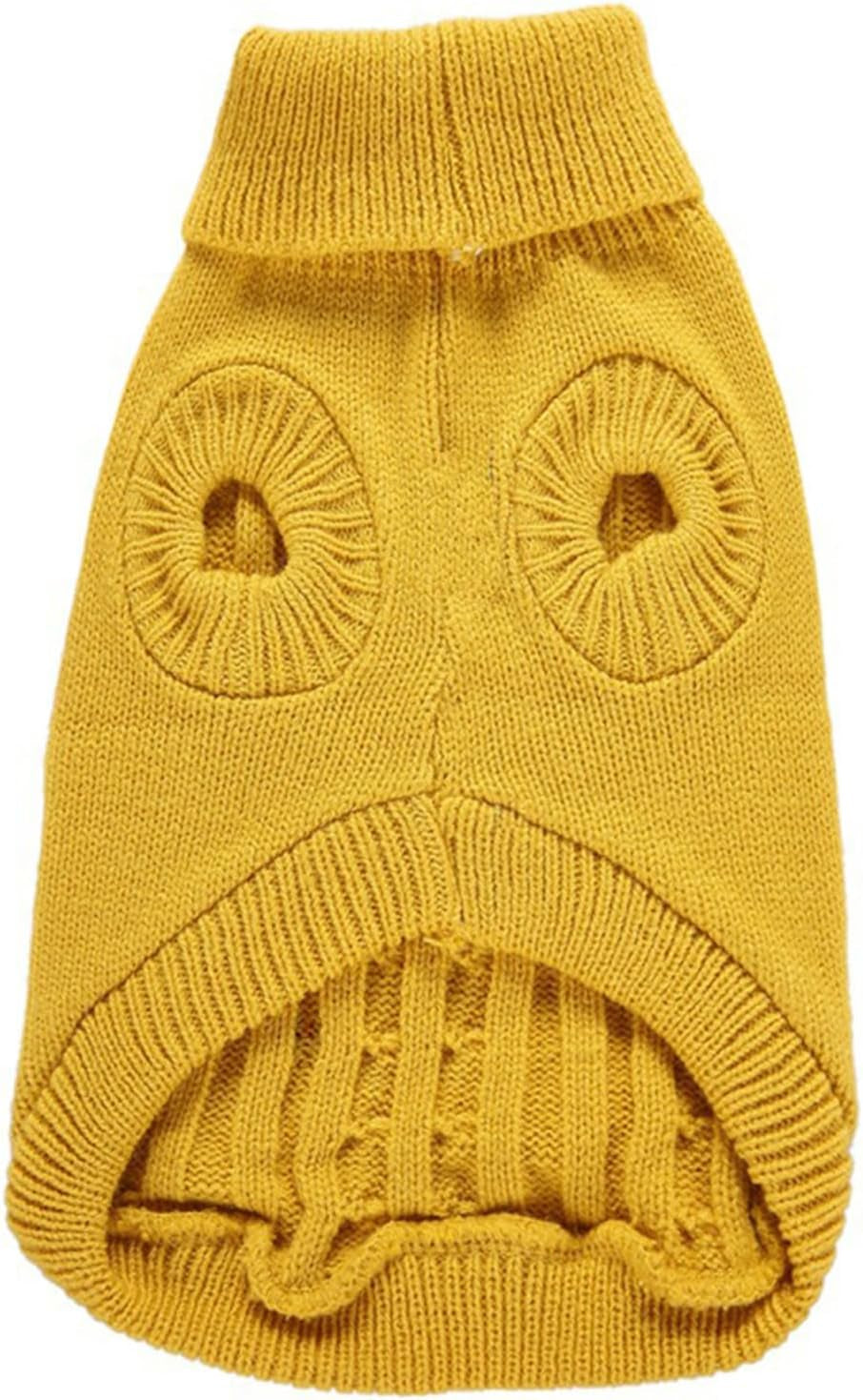 Knitted Small Dog Sweater, Turtleneck Pullover Warm Winter Puppy Clothes | Lightweight & Warm Knitted Winter Sweatshirt, Cold Weather Coat for Dog Girl & Boy, Cute Puppy Costume, Machine Washable