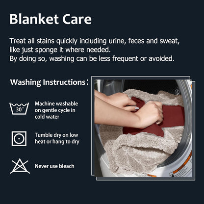 Waterproof Pet Blanket, Reversible Throw for Dogs and Cats | 50 X 60 Inch, Washable Sofa and Bed Protector, Shields Furniture from Fur, Dirt, Scratches and Everyday Spills